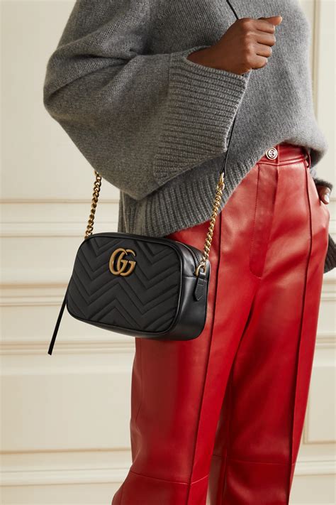 gucci silver quilted bag|Gucci marmont small shoulder bag.